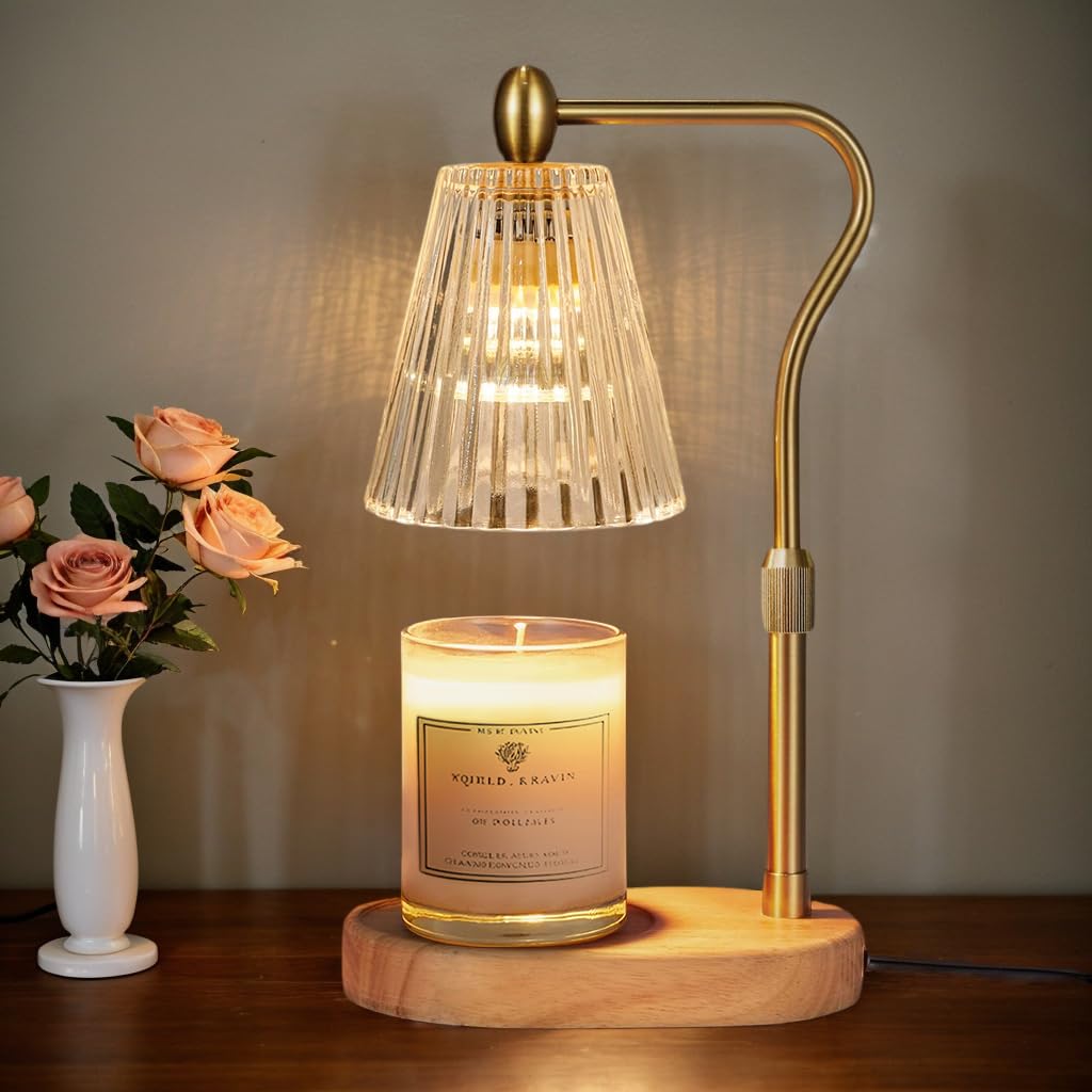 Engpure Candle Warmer Lamp with Timer and Dimmer Adjustable Height for Home Room Decor, Brithday Gifts for Women, Candle Warmer for Scented Jar Candles Mother's Day Gifts