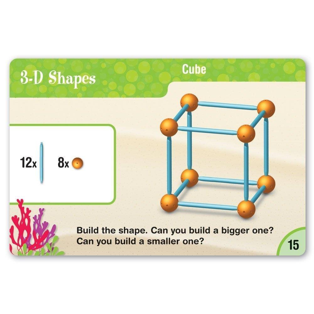 Learning Resources Dive into Shapes! A Sea and Build Geometry Set - Math Manipulatives, 3d Classroom Must Haves, STEM Games, Fine Motor Skills, Science Experiments for Kids, Building Supplies