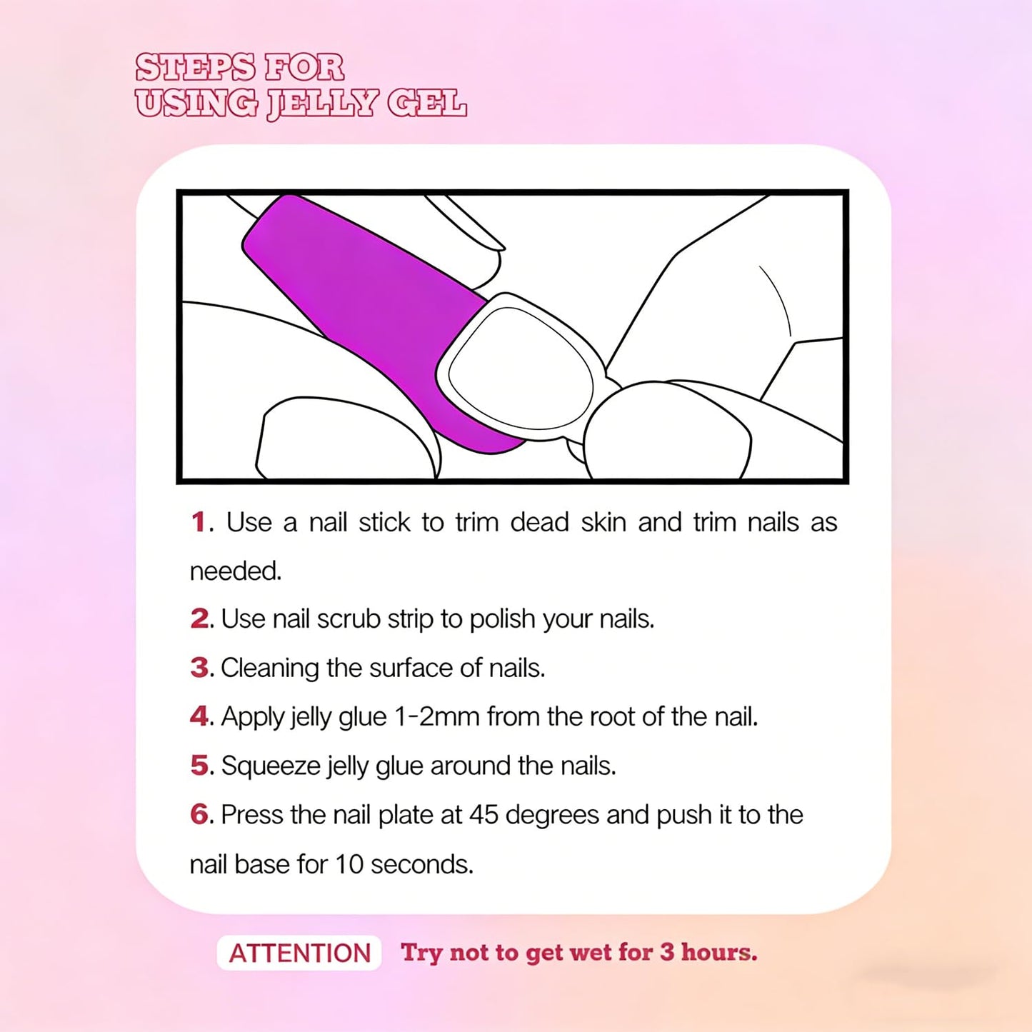 Luxury Press on Nails Medium Square Handmade 3D Unique Flower & Rhinestone Reusable Fake Nails Red French Tip False Nails with Shell Designs Glossy Thick Acrylic Nail for Women (S)