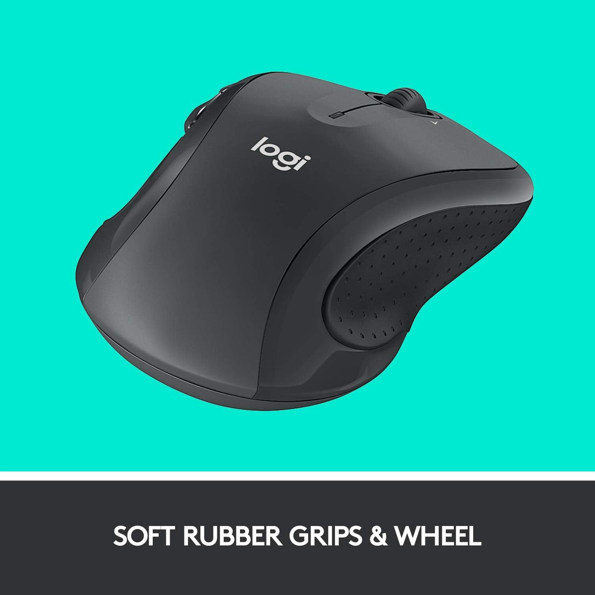 Logitech M510 Wireless Mouse, Mouse for Laptop and PC with USB Unifying Receiver, Programmable Buttons - Graphite