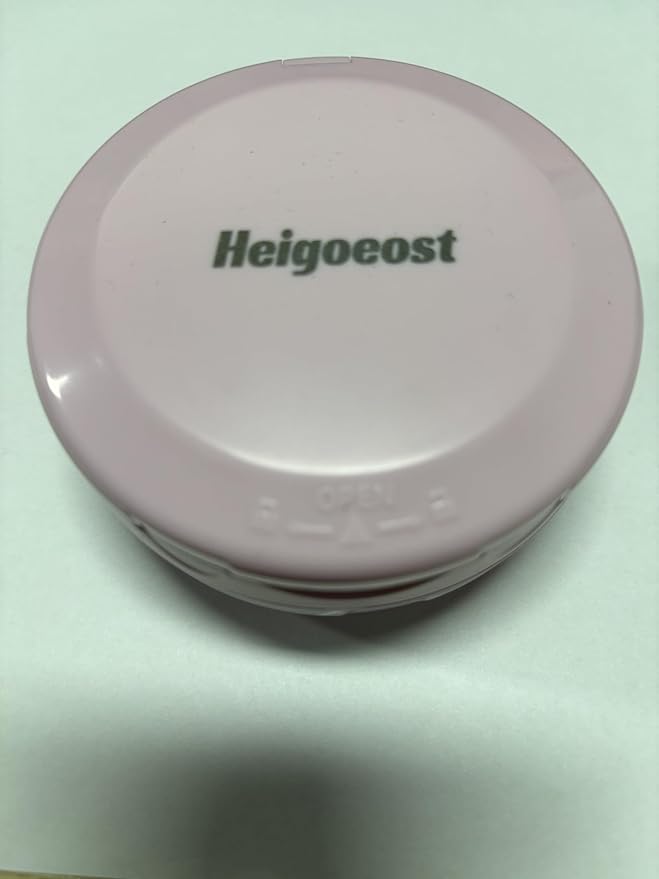 Denture Case, Leak Proof Denture Bath Case Cup Kit for Travel Cleaning, Heigoeost Denture Holder Box Bath Soaking Container for Women & Men with Mirror, Strainer, Removal Tool and Denture Brush(Pink)