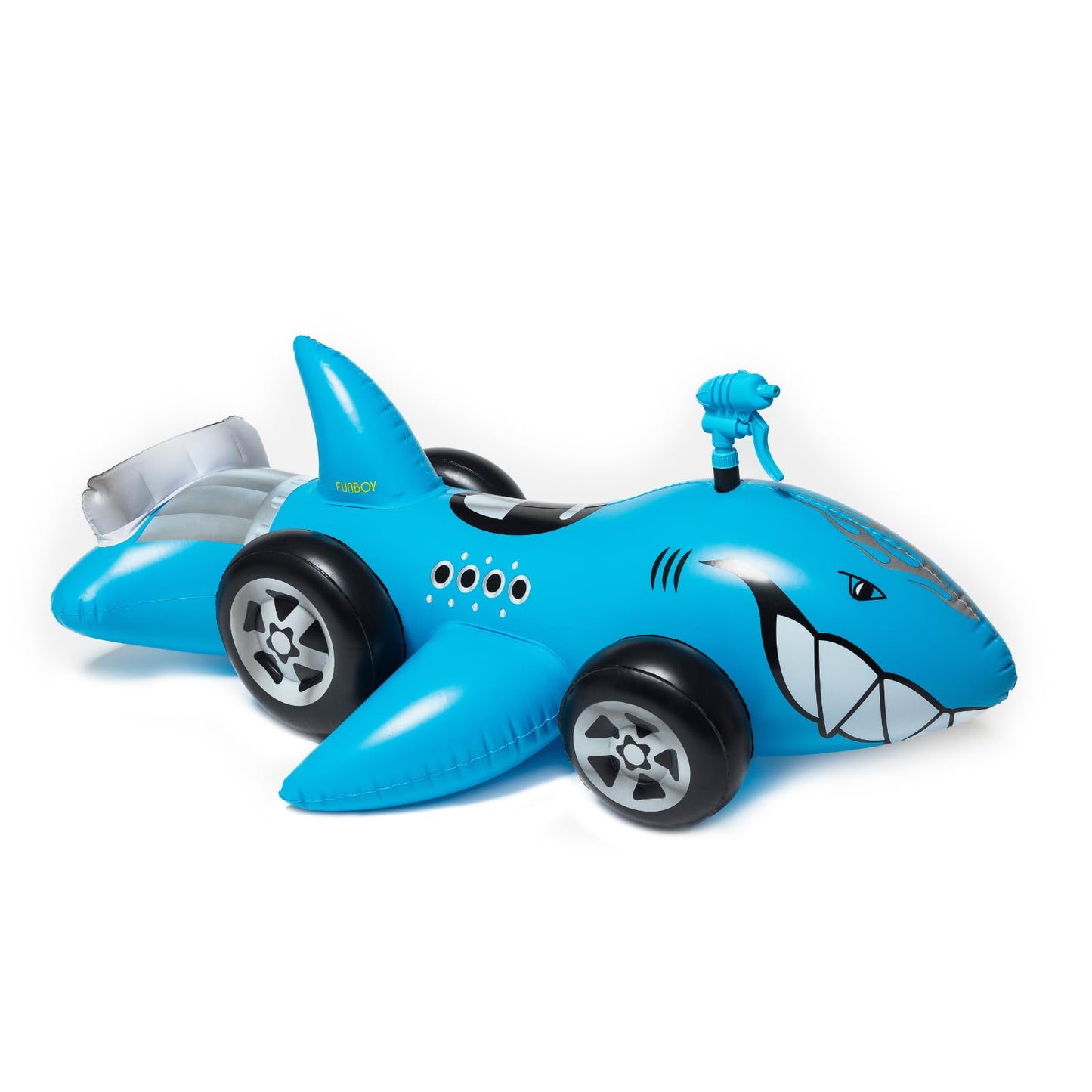 Hot Wheels & FUNBOY Sharkruiser Kids Pool Float with Water Squirter