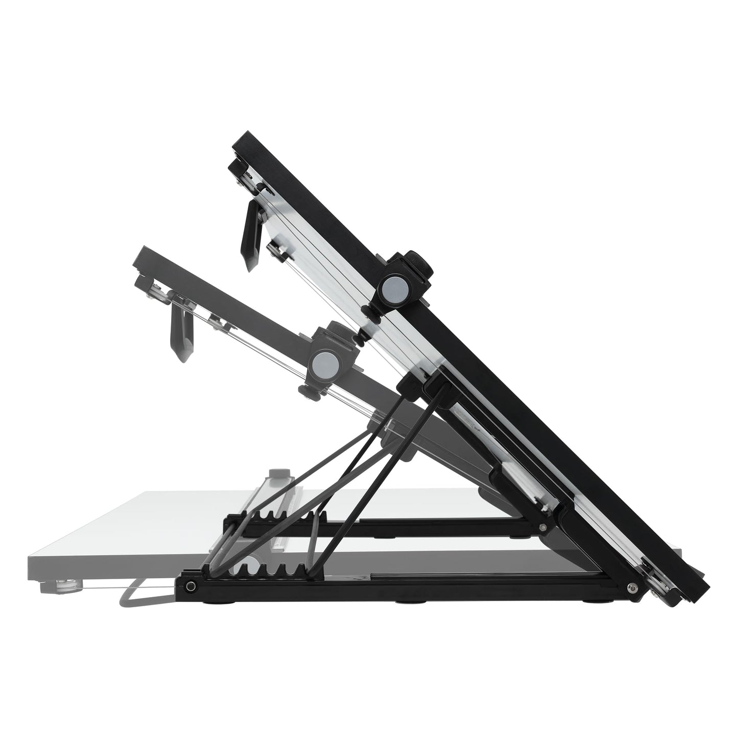 Acurit Multi-Angled 23”x31” PXB Drawing Board for Artists and Designers - Portable Tabletop Workspace, Drawing, Sketching, Drafting, Painting - Portable Laminated Surface w/Ruler & Parallel Motion Bar