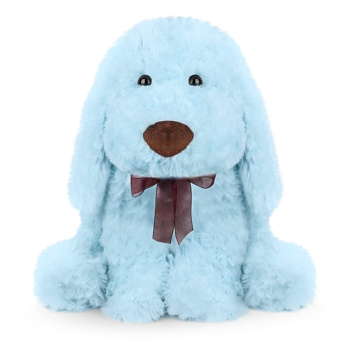 WEIGEDU Blue Pink Stuffed Dog Animals Plush Toys for Gifts Kids Decoration Education