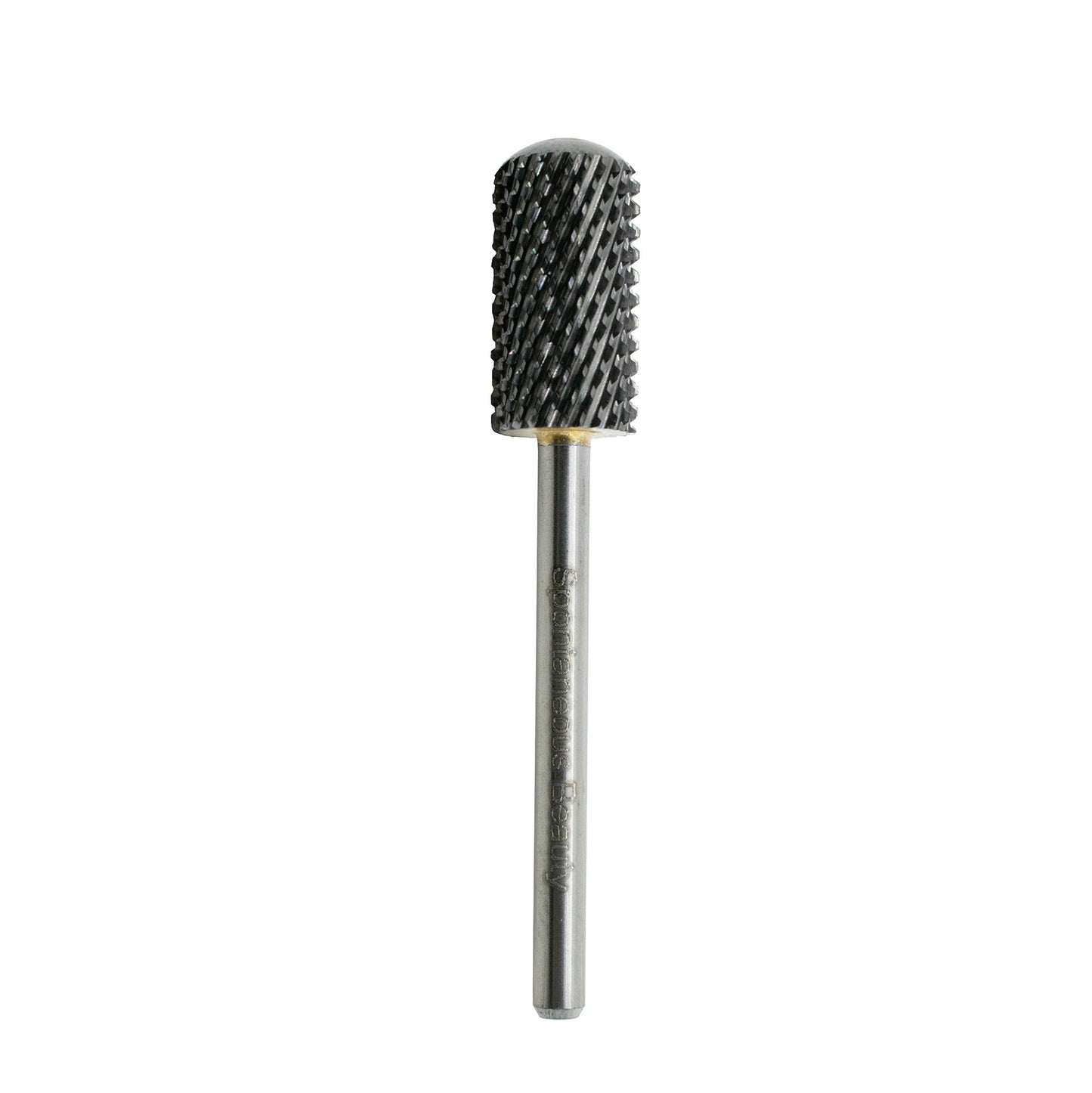 Spontaneous Beauty Premium Safety Nail Carbide Smooth Round Top 3/32" Shank (DLC Black - Large Barrel, Coarse - C)