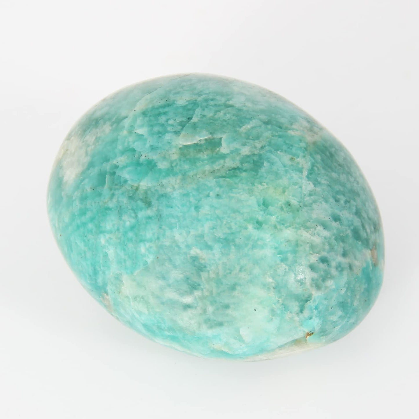 Orientrea Amazonite Palm Stone-1 Pc Amazonite Pocket Energy Stone, Smooth Healing Crystal Worry Stone(Amazonite Stone(1 Pc))