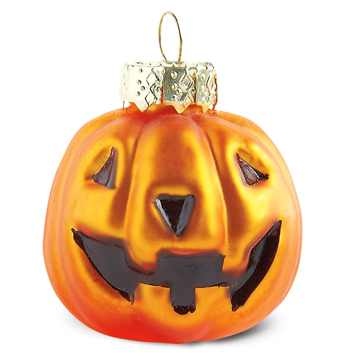 Lillian Vernon Glass Jack-o'-Lantern Halloween Ornaments - Set of 6, Holiday Home Décor