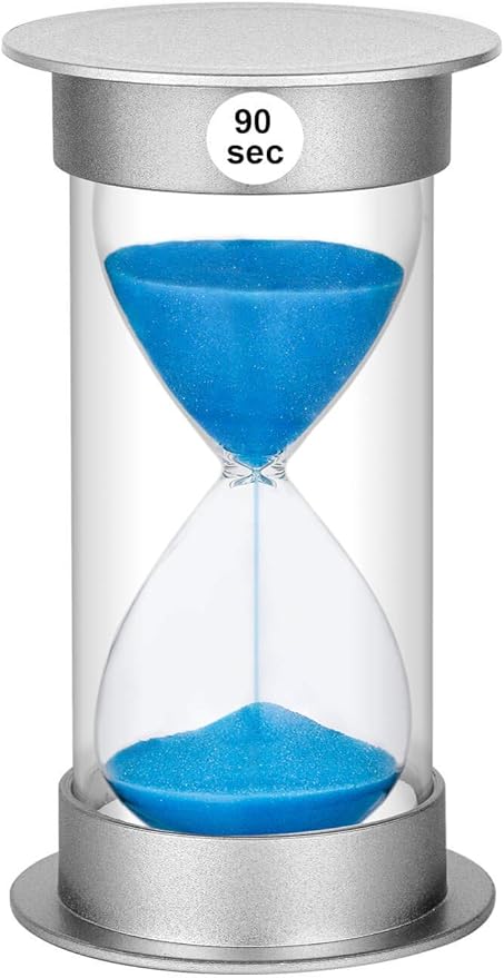SuLiao 90 Second Sand Timer, Giant Plastic Unbreakable Hourglass Sand Clock for kids Games Classroom
