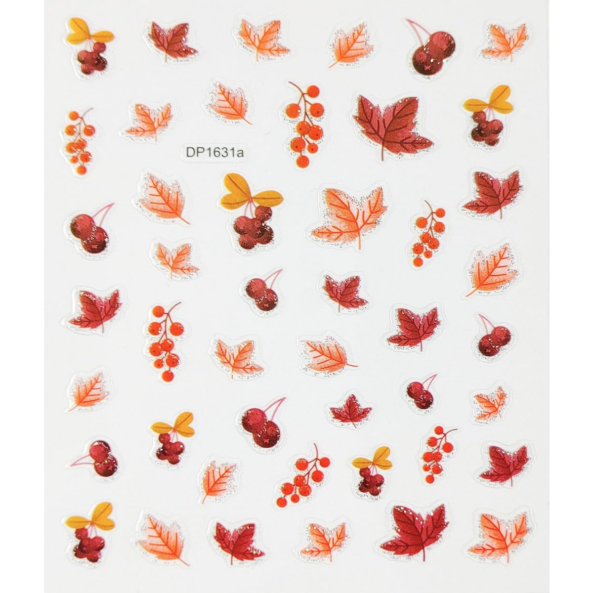 Fall Nail Stickers - 4PCS Gold Foil Maple Leaf Nail Decals for Autumn & Thanksgiving | Embossed Self-Adhesive Nail Art Supplies for Women, Halloween Nail Decor (Waterproof, Salon Quality)