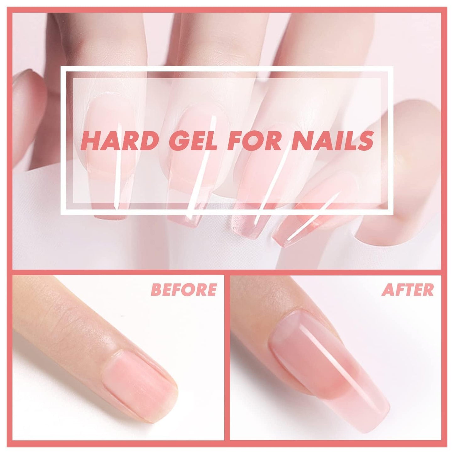 AIJIMEI Gel Builder Hard Gel Builder Gel Nail Gel Builder Gel for Nails Gel Extension Nail Kit for Nails Gel Builder for Nails Builder Gel in a Bottle (SETA)