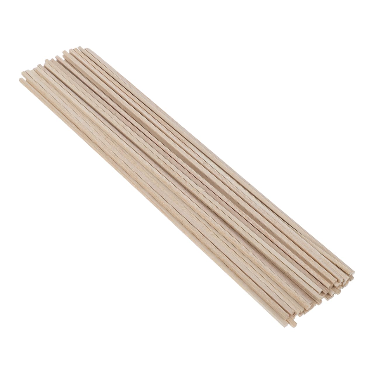 jojofuny 50pcs 300x3mm Square Wood Dowels Rods – Unfinished Wooden Rod Sticks for Crafting, Model Building, School Activities & DIY Projects – Premium Quality, Easy to Cut & Natural Wood Texture