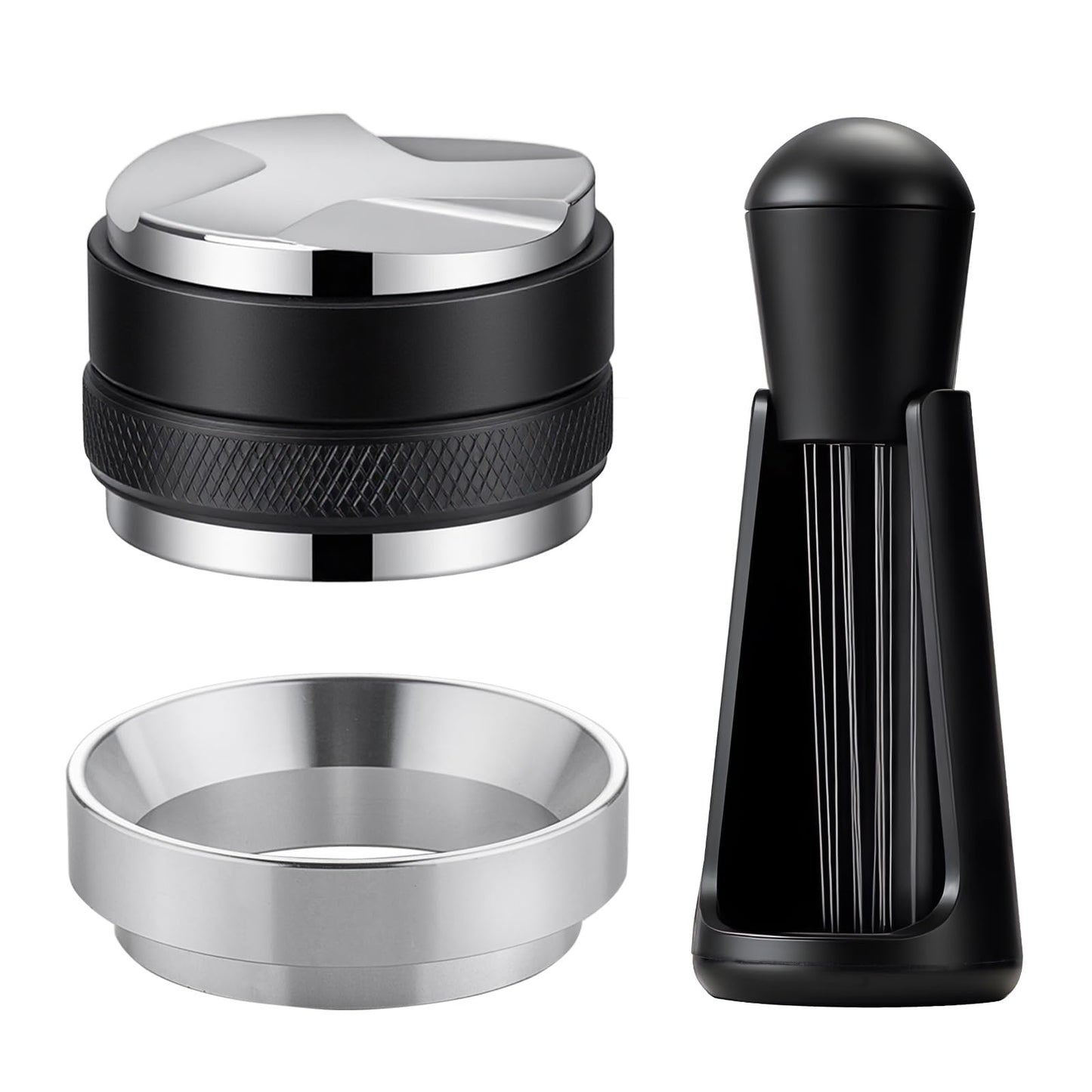 Choxila Espresso Tools Kit – 51mm 2-in-1 Distributor & Tamper, WDT Tool with Needles, Magnetic Dosing Funnel, Espresso Tamper, Espresso Machine Accessories