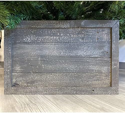 BARNWOODUSA Christmas Tree Collar or Box Made of Reclaimed Wood Rustic Skir