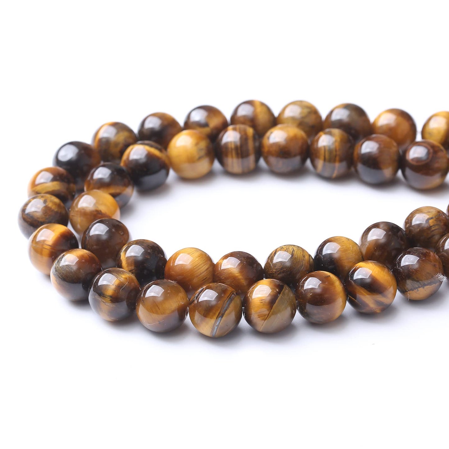 4mm 90pcs AAA Yellow Tiger Eye Gemstone Beads Natural Round Loose Crystal Energy Stone Healing Power for Jewelry Making 1 Strand 15" (4mm, Yellow Tiger Eye Stone)