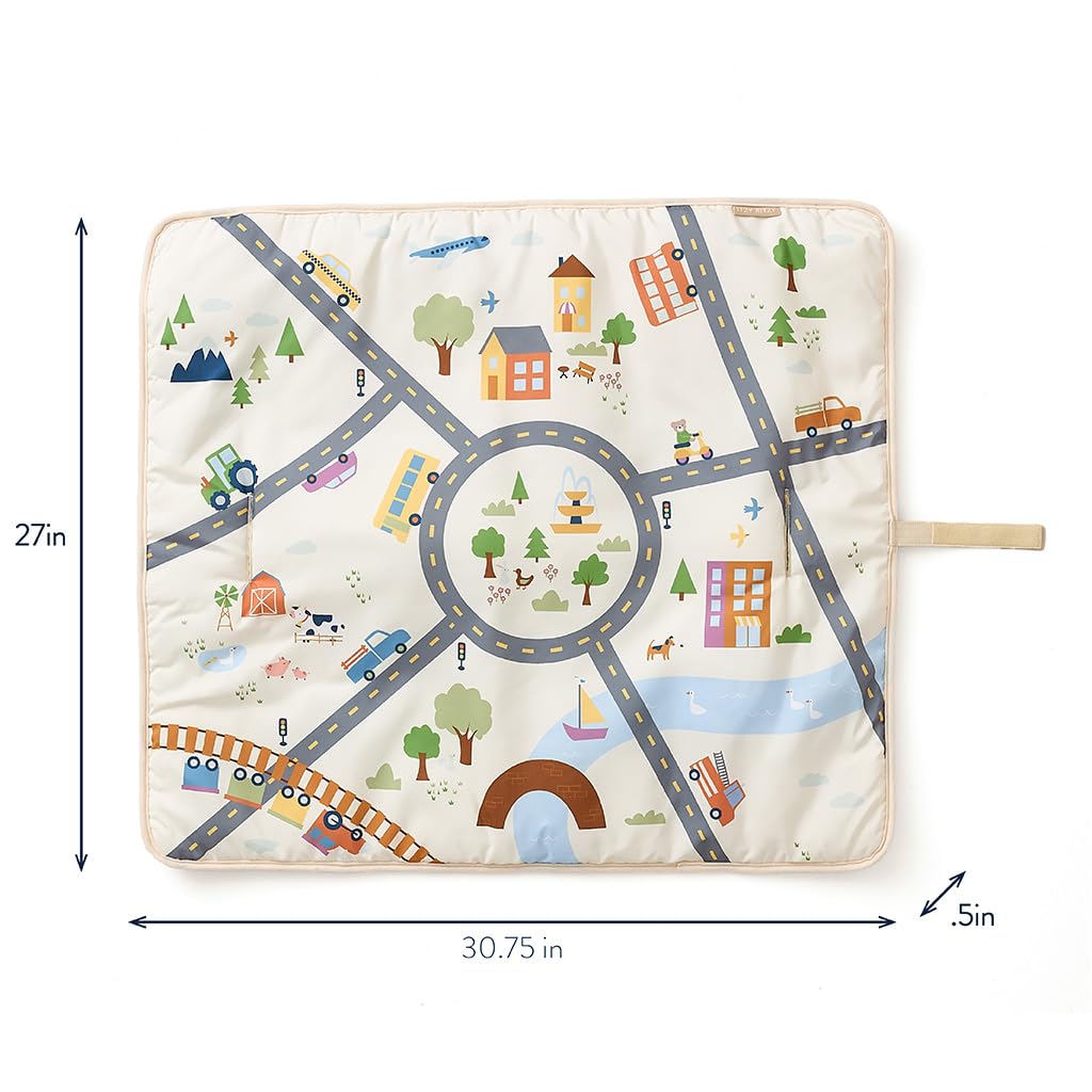 Itzy Ritzy Playmat - 2 in 1 Travel Playmat (City Print)