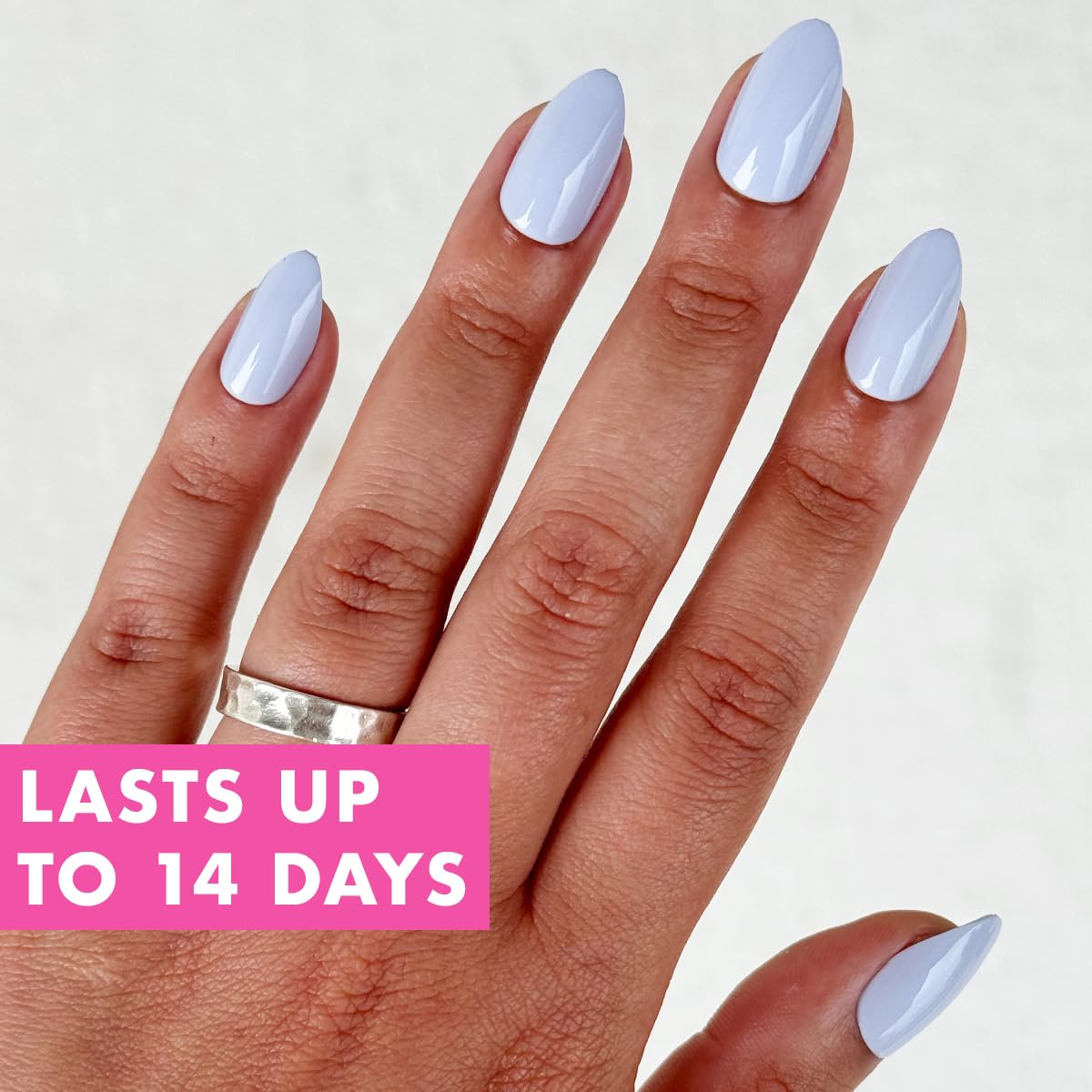 Olive & June Instant Mani Press-On Nails (Glue) | 42 Fake Nails, 21 Sizes | Non-Toxic, Long-Lasting Recycled Materials Realistic Look | Salon-Quality | Spring Flowers & Patterns |Medium, Almond | BP