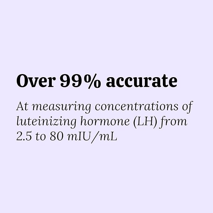 Ovulation Test Strips - Over 99% Accurate at Detecting LH - Color Scale Predictor Kit - Pinpoint Peak Fertility - Accurate Family Planning - Indvidually Wrapped - Results in Minutes - 25ct