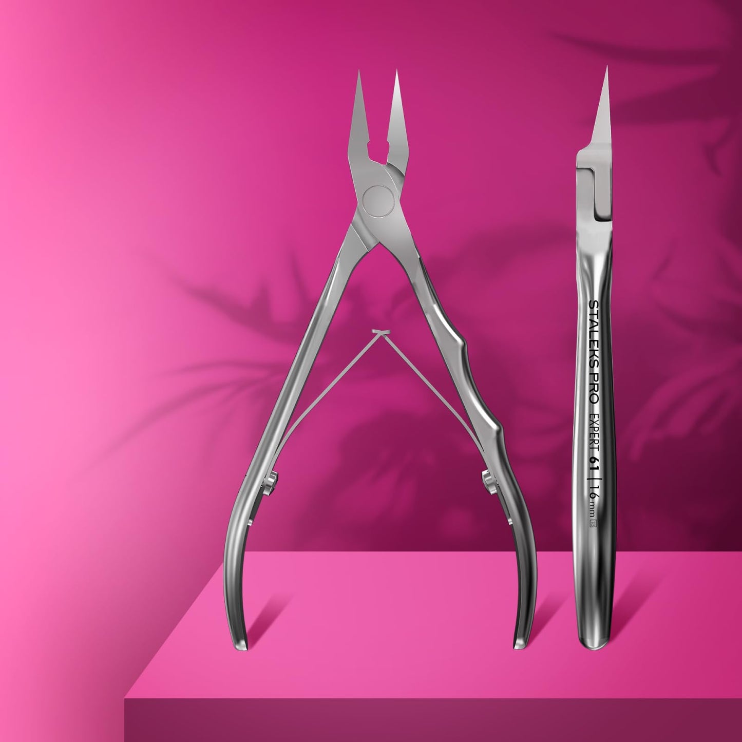Staleks Pro EXPERT 61 Ingrown Toenail Nippers – 16mm Blades – Narrow Tips with Safe Ends – Stainless Steel – Professional Pedicure Tool