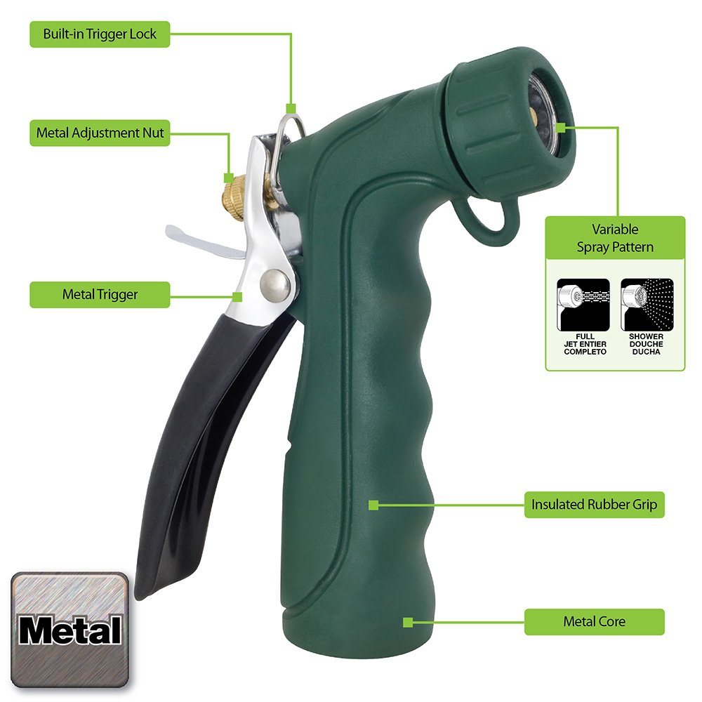 Melnor 493C Insulated Heavy-Duty Aqua-Gun Nozzle with Threaded Front