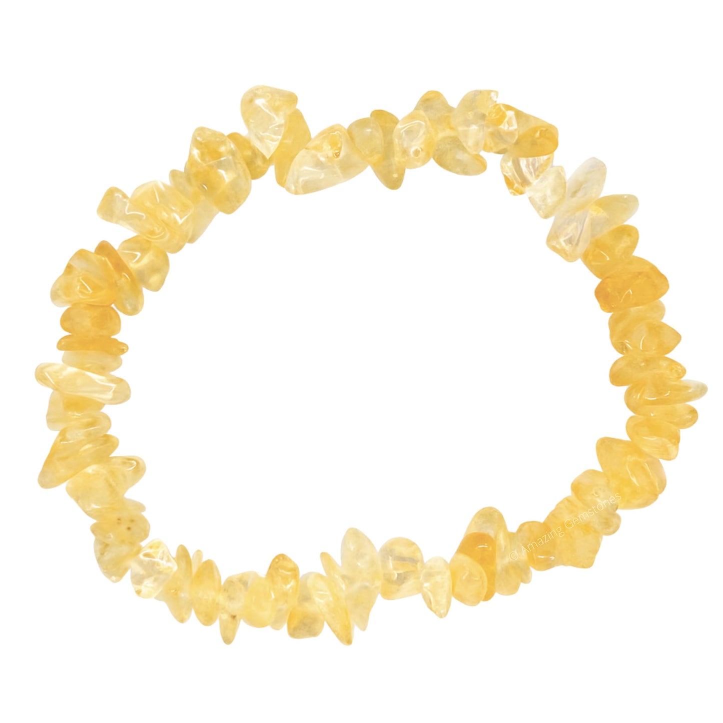 Amazing Gemstone Chips Bracelet (Citrine)