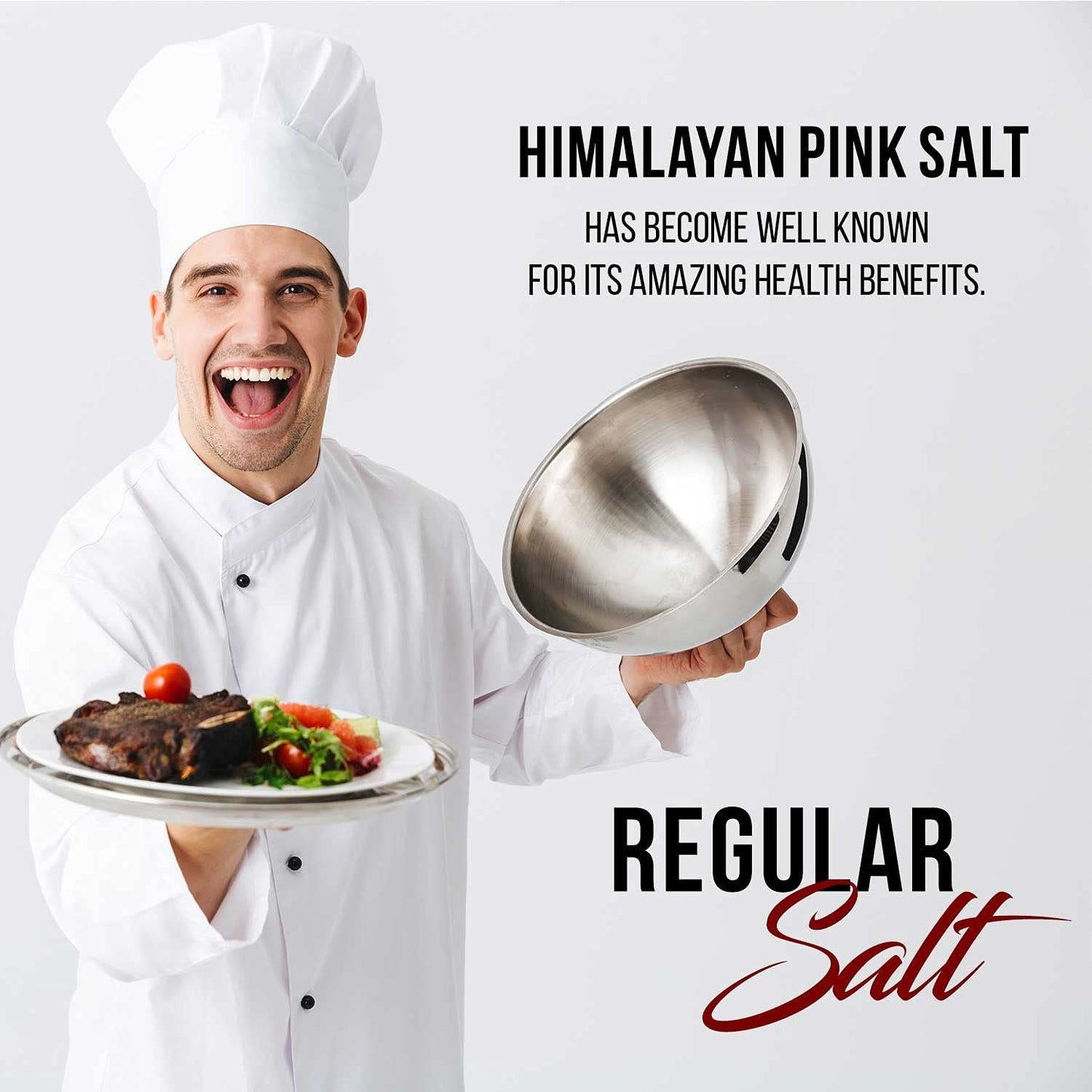 Himalayan Chef Himalayan Salt, Fine Glass Shaker - 6 Pcs, Pink, Glass Shaker (105 oz), 1.1 Pound (Pack of 6)