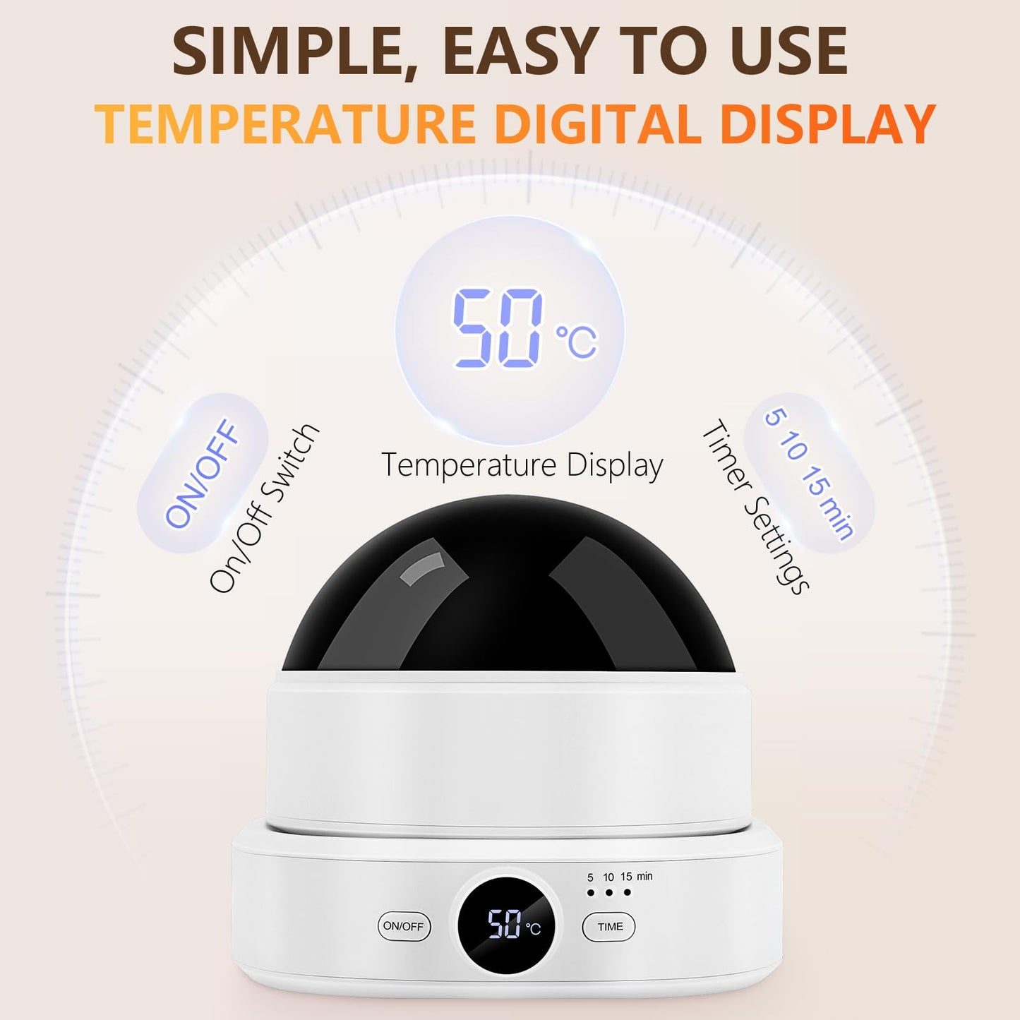 Electric Nail Soaking Bowl, Adjustable Temperature Heated Soak off Bowls Nail Polish Remover Warmer Machine Acrylic Nails Soak Bowl, Professional Finger Manicure Soaking Bowls for Home Salon