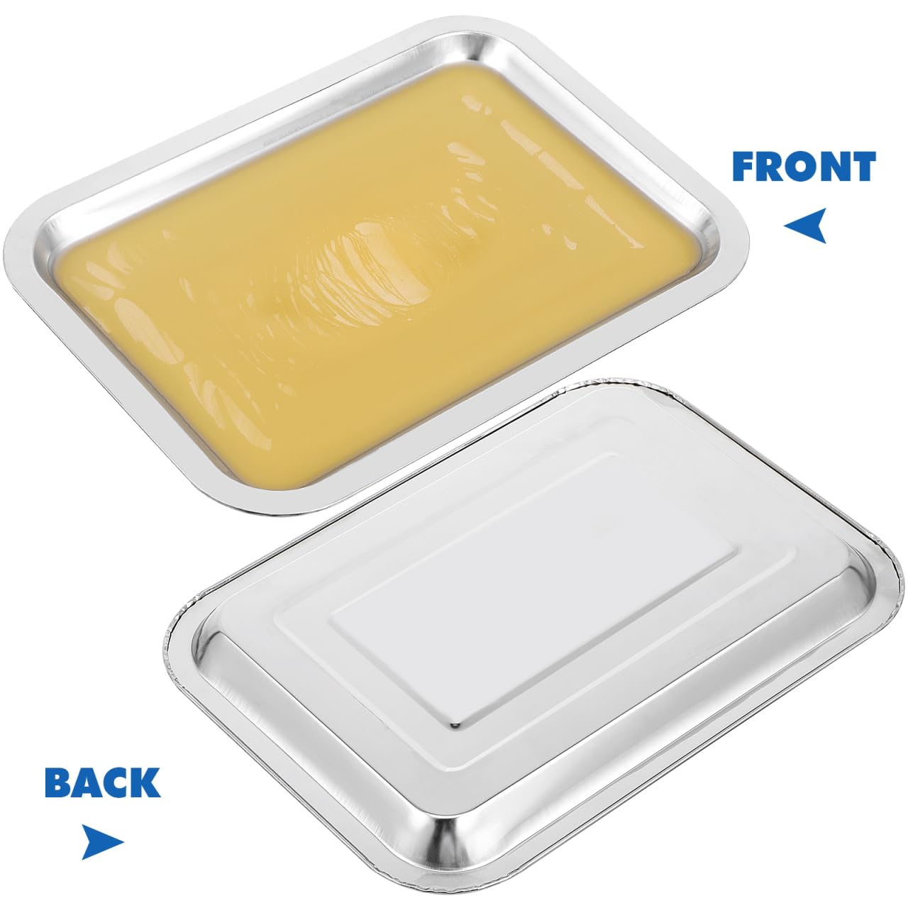 iplusmile 6 Set Dissection Pan with Wax, 10.2" x 7.5" Reusable Thicken Stainless Steels Dissection Kit for Laboratory Science Education & Medical Students Experiments