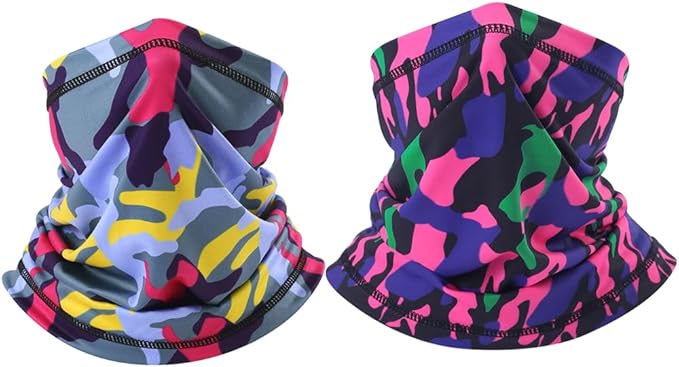 UV Protection Cooling Neck Gaiter Face Mask Scarf for Men - Windproof Neck Cover Bandana Neck Warmer Mask