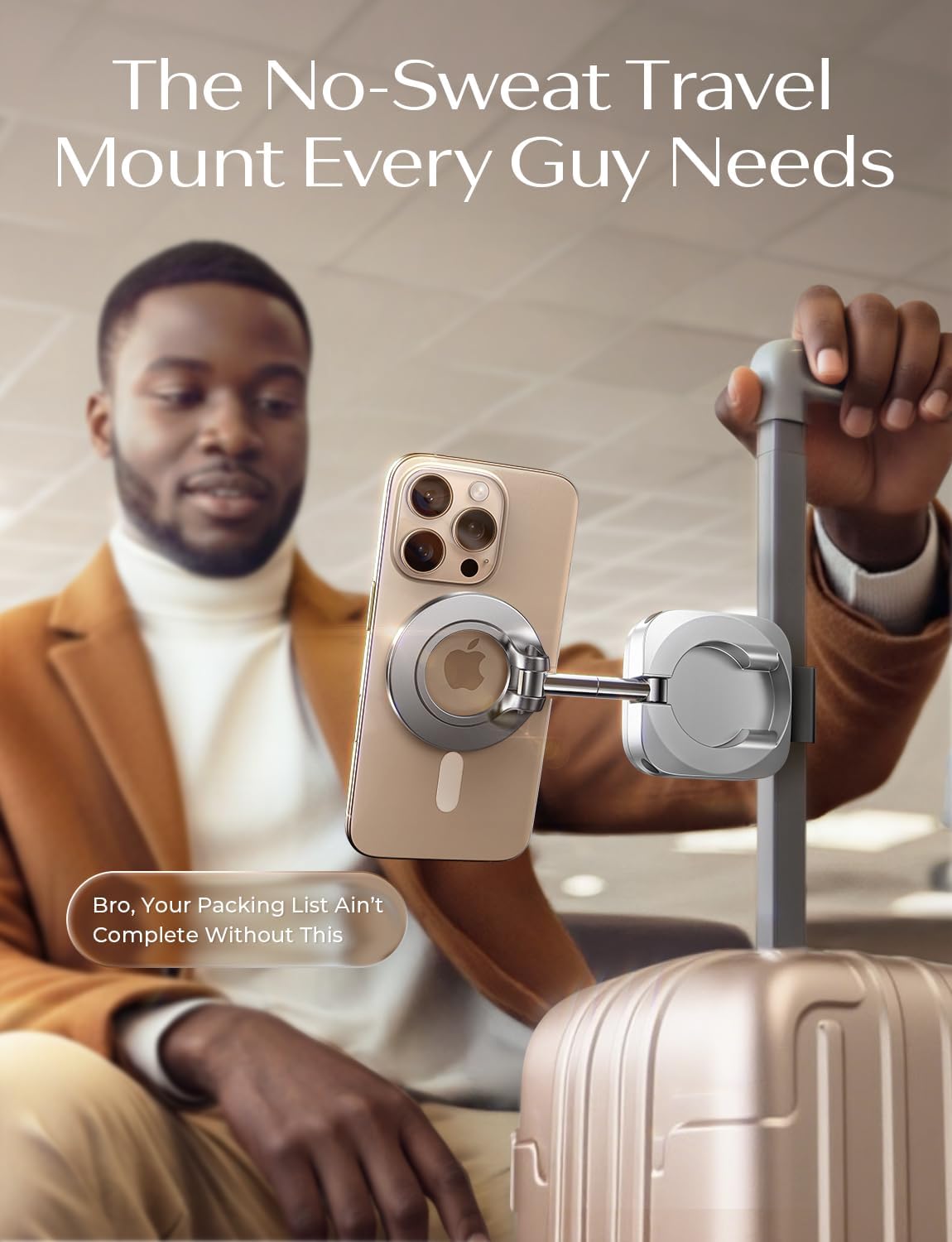 LISEN Airplane Travel Europe Vacation Essentials Phone Holder Gadgets Long Flight Must Have Toddler Mini Travels Essentials Kids Women for MagSafe Travel Accessories Cruise Essentials Camera Mounts