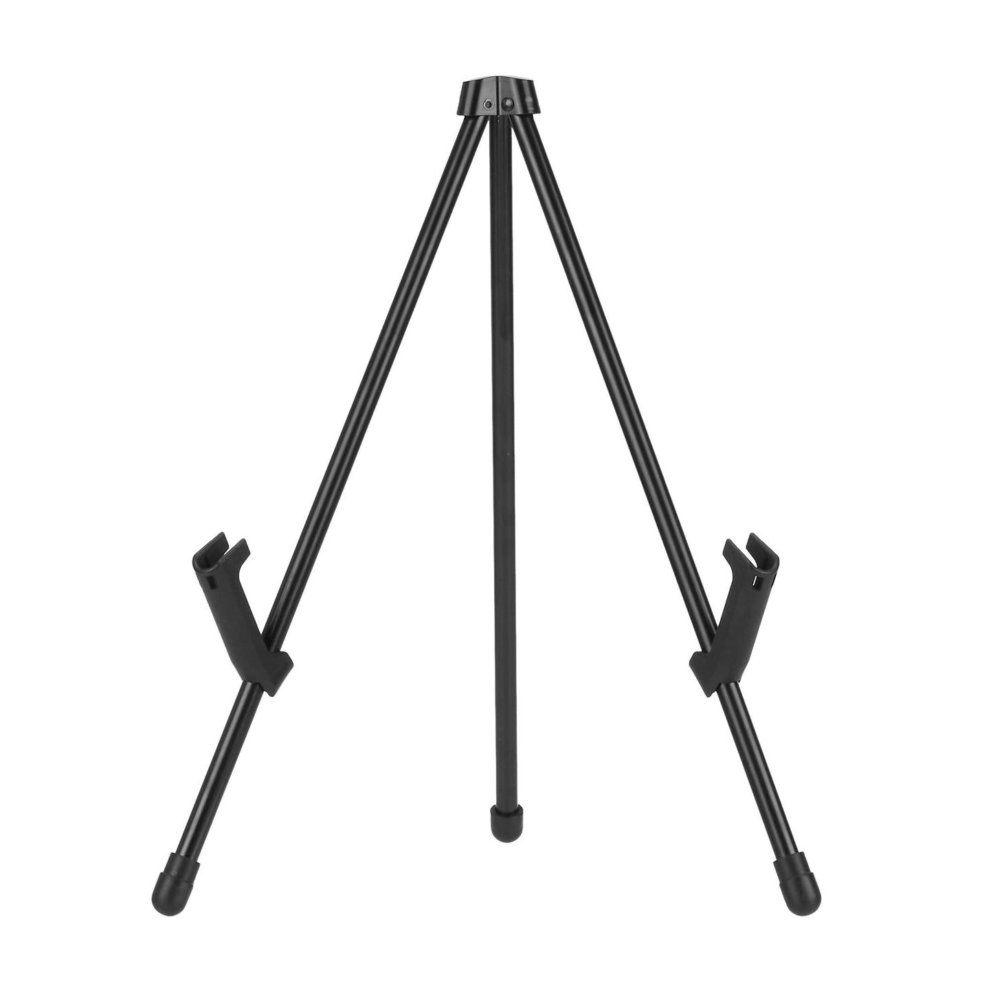 Amazon Basics Tabletop Instant Easel, Black Steel, Portable Tripod for Paintings, Signs, Posters, Adjustable Display