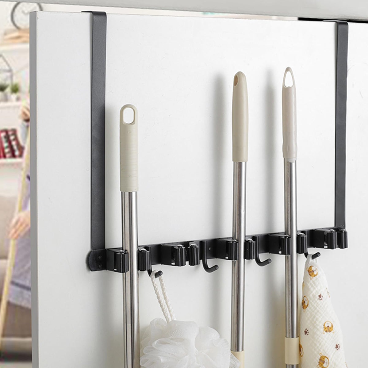 Over The Door Broom Holder