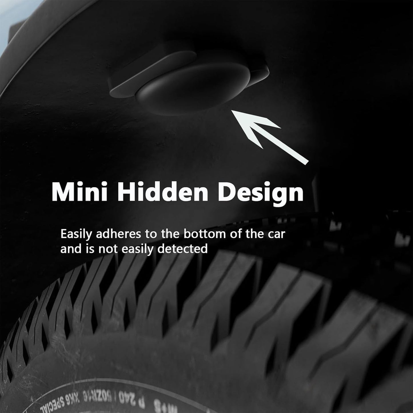 Tracker Device for Vehicles,GPS Car Tracker,No Monthly Fee Car Locator Tracker Work with Apple Find My(iOS Only),Mini Hidden Car Tracker with Magnetic Case (Black,1PCS)