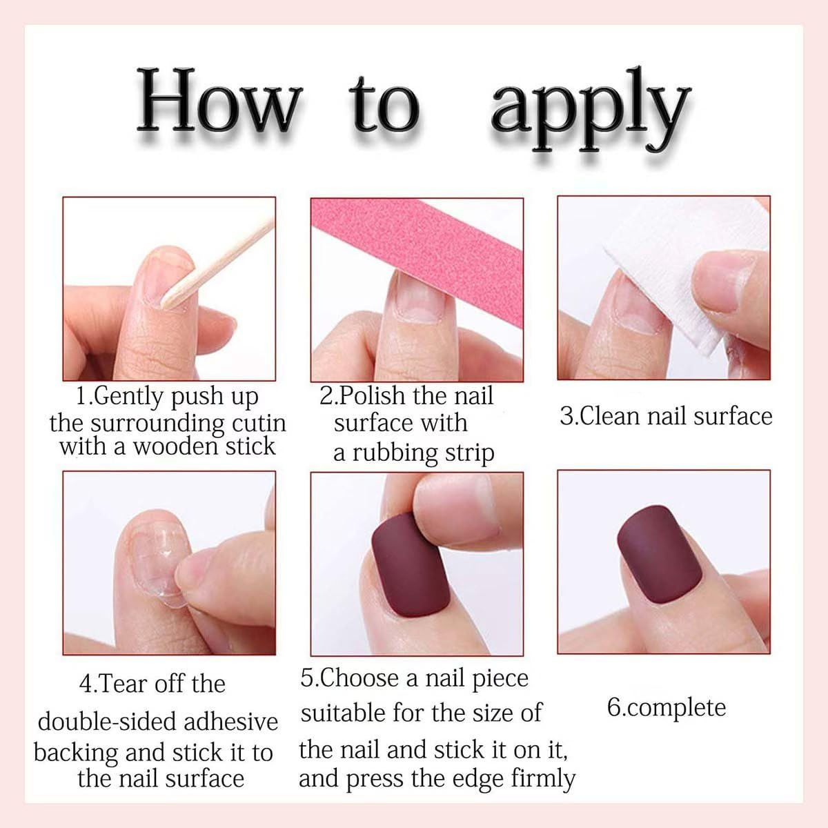 Spring Summer Pink Press on Nails witn Flower & Checkered Design - Short Square Fake Nails Full Cover Glossy Stick on Nails for Women 24PCS