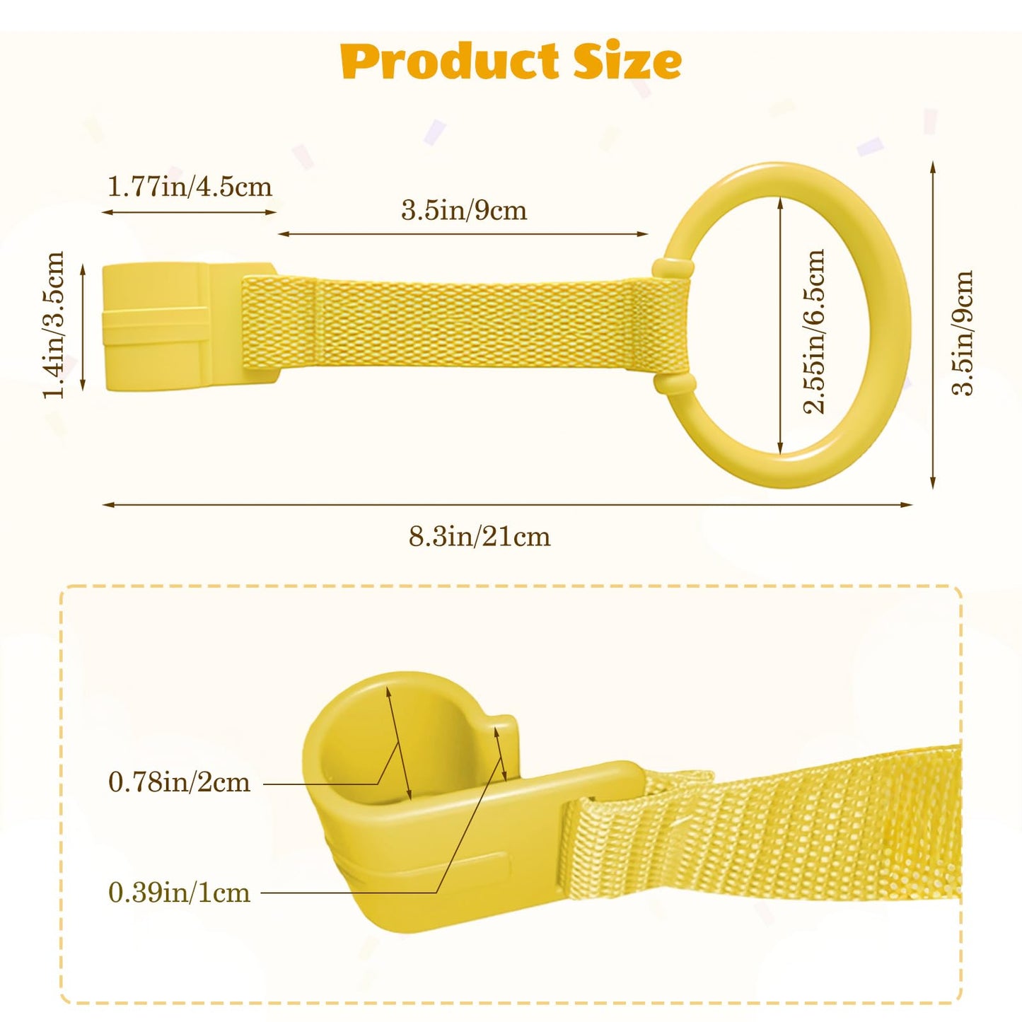 LBOYO 8Pcs Baby Playpen Pull up Rings, Premium Baby Pull up Rings for Play Pen Standing up, Plastic Safety Walking Exercises Assistant Rings for Infants Babies Toddler, 4 Colors.