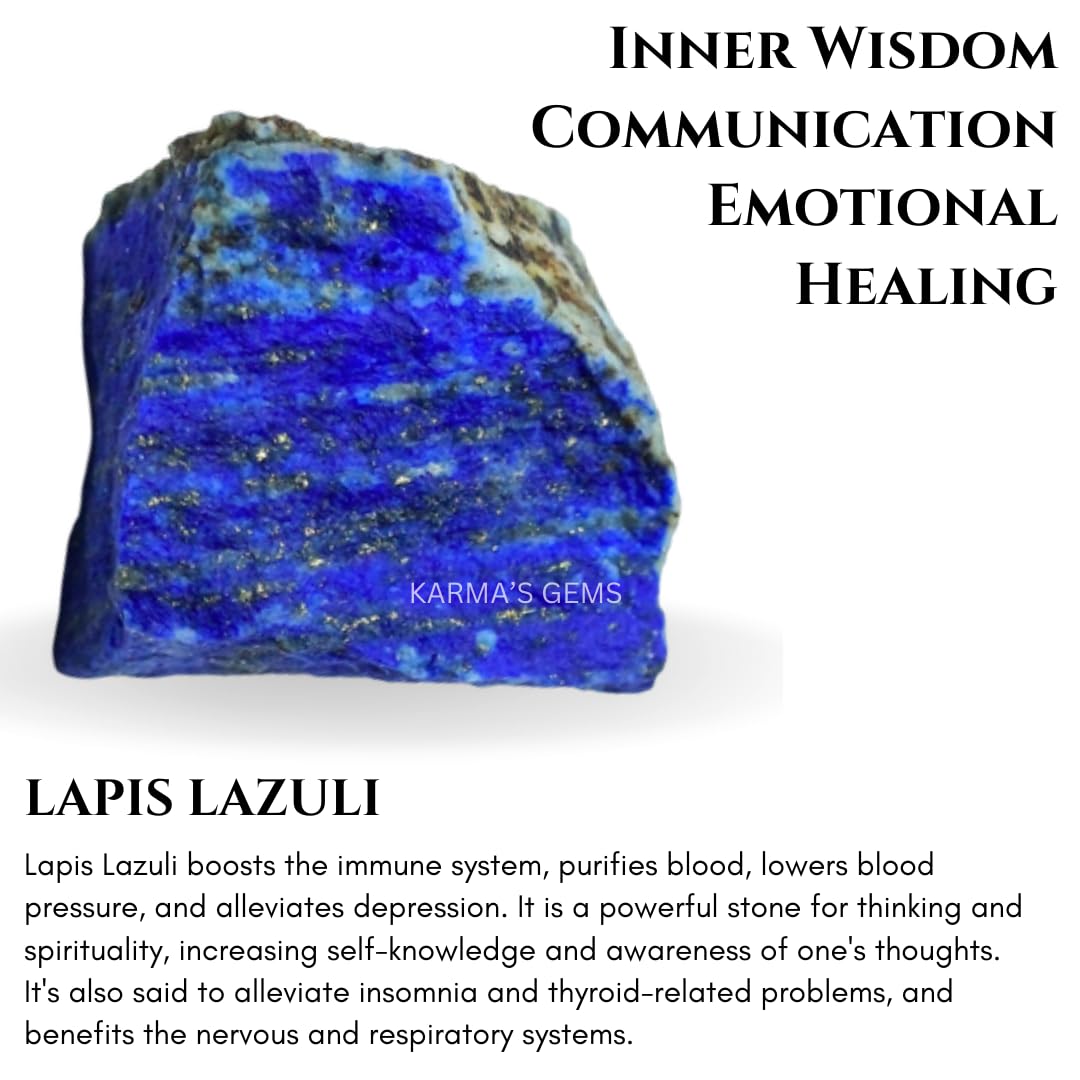 Crystals, Rocks, Jade, Crystals and Healing Stones, Witchcraft Supplies, Healing Crystals, Stones, Healing Stones, Rock Collection, Agate, Raw Stones (Lapis Lazuli, 2 Pcs)