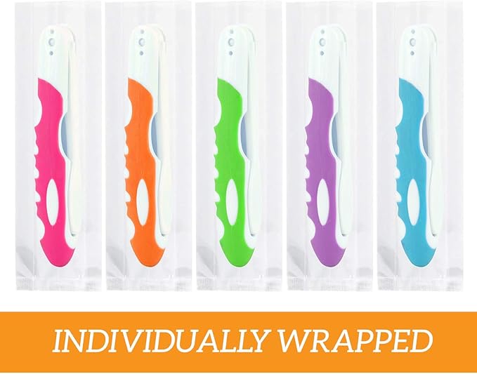 Lingito Bulk Travel Toothbrush, Folding, Built in Toothbrush Cover, Individually Wrapped, Camping, Hiking (25 Pack Medium)