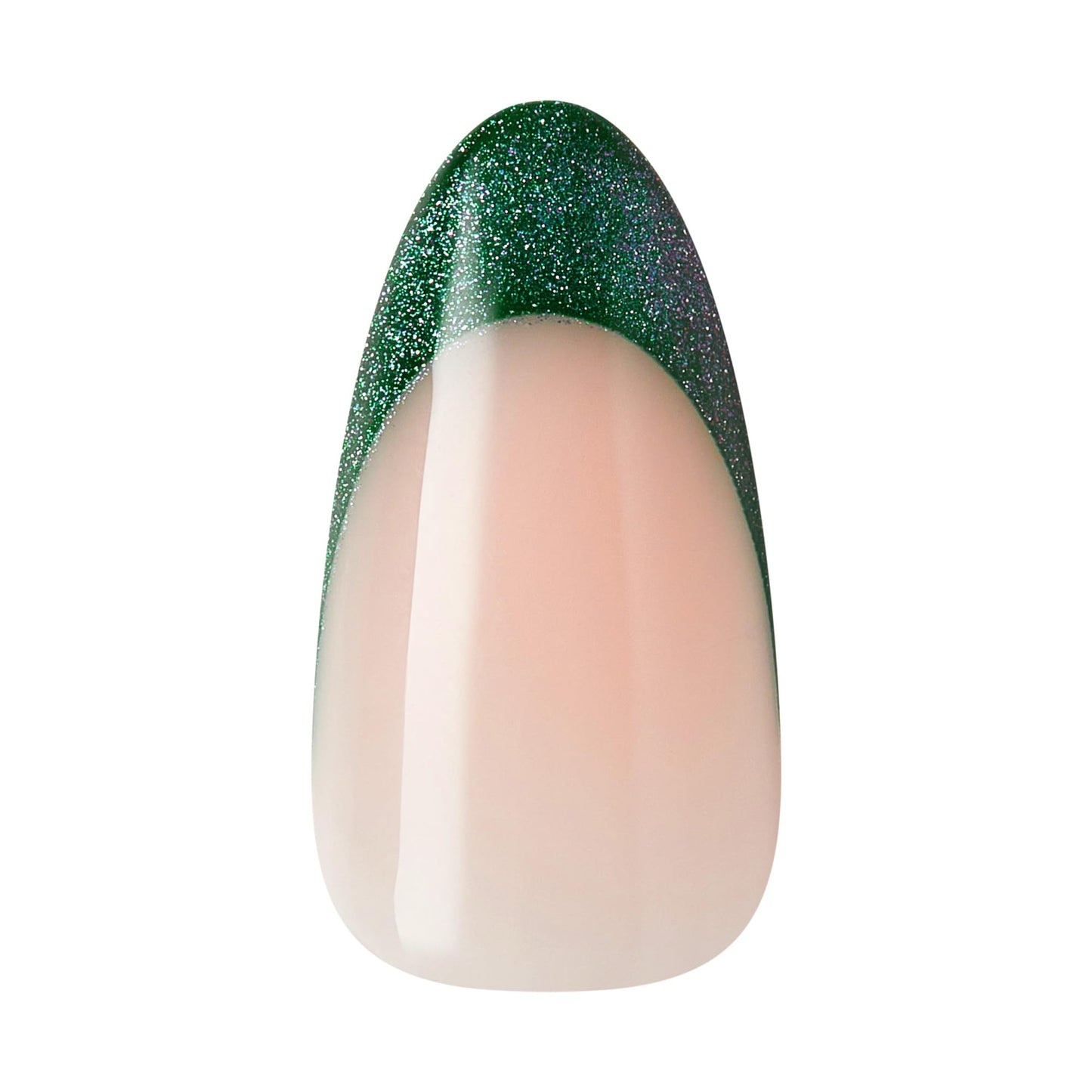 KISS X WICKED: FOR GOOD Press On Nails Almond, ‘Dreams Take Flight’, Green, Medium, Waterproof, Chip Proof, Smudge Proof, 28 Fake Nails, Pink Gel Nail Glue (2g), Mini Nail File, & Manicure Stick