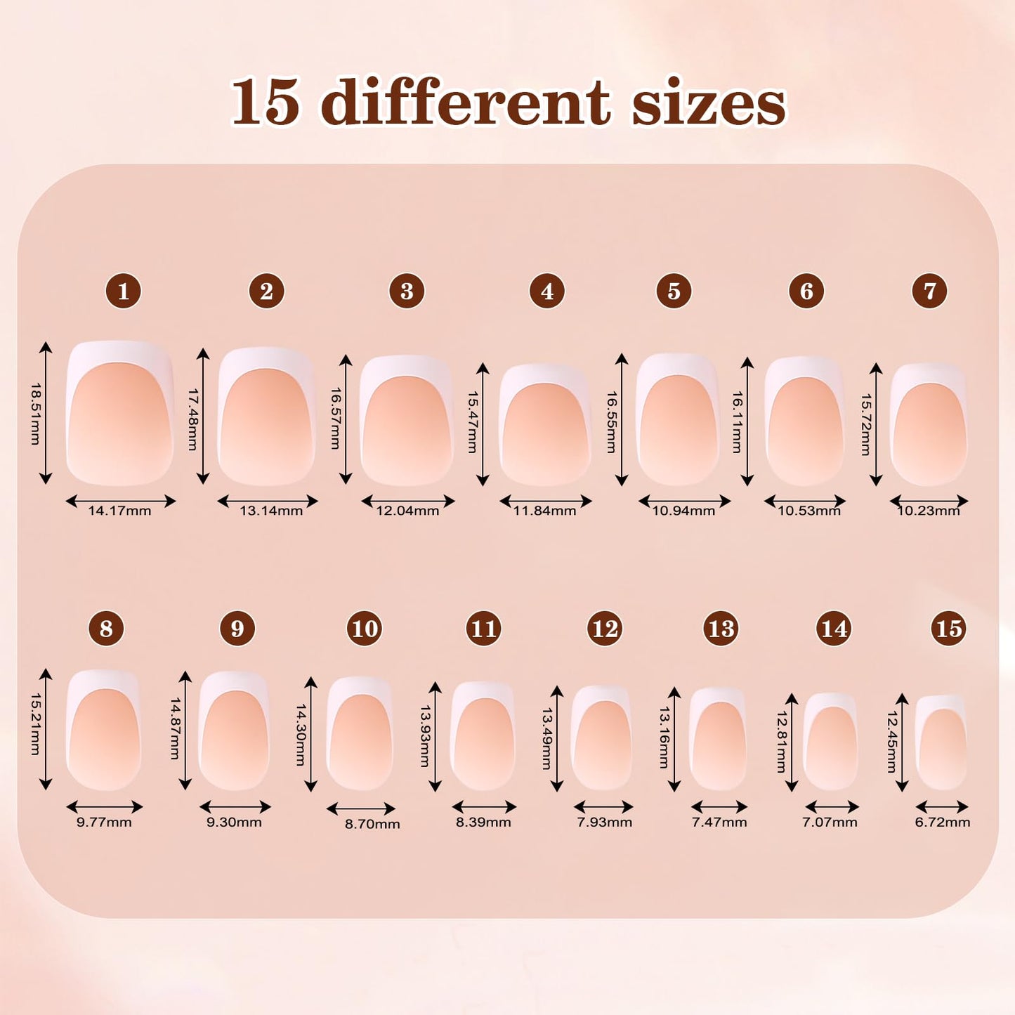 Dsixnails Press on Nails, Soft Gel Nail Tips, Long lasting Acrylic Fake Nails, No Need to File False Nail Tips Extension for Women Girl Nails (DF-zibai-6)