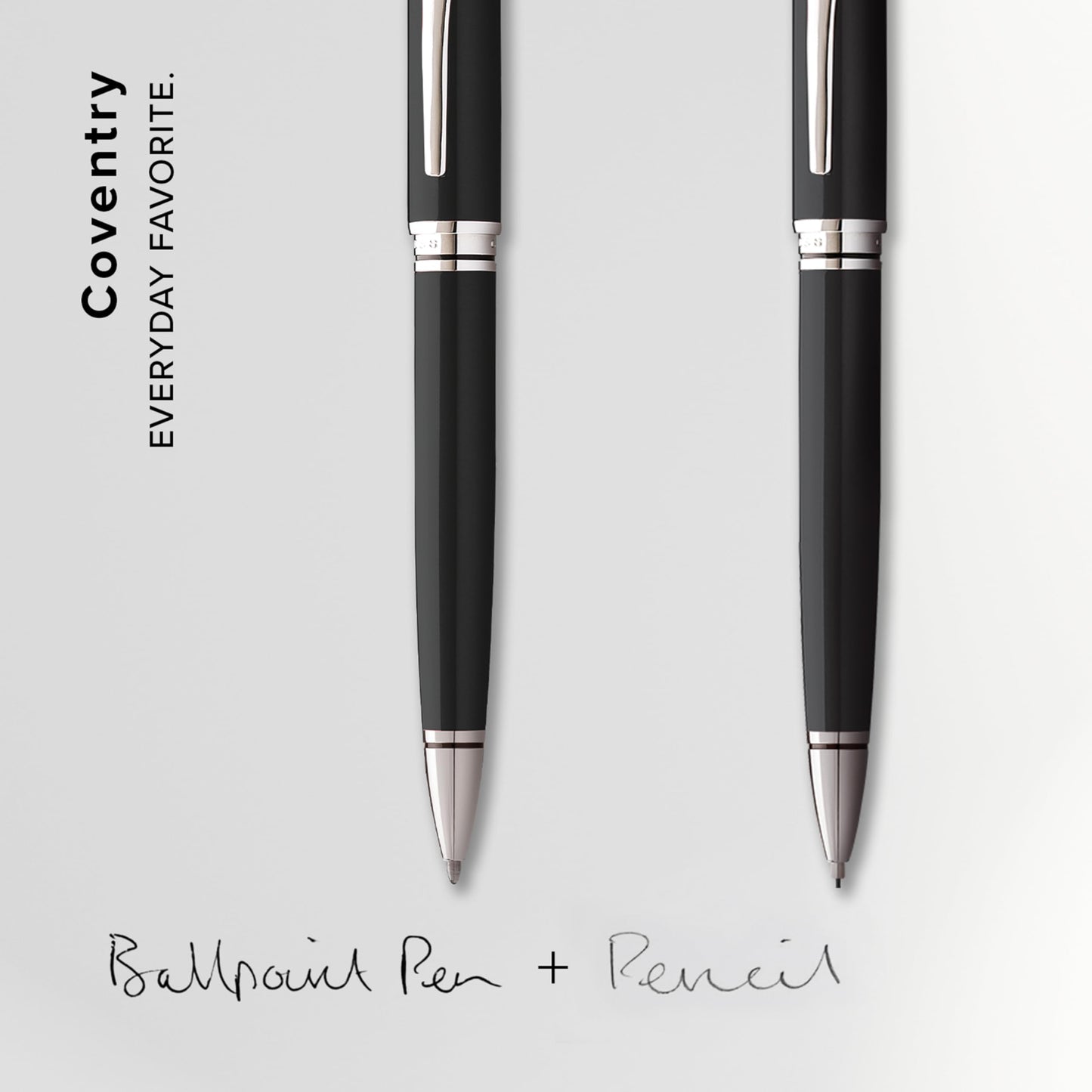 Cross Coventry Black Lacquer Pen and Pencil Gift Set