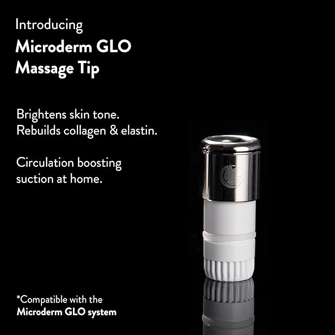 Microderm GLO Premium Diamond Microdermabrasion Tips by Microderm GLO - Medical Grade Stainless Steel Accessories, Patented Safe3D Technology, Safe for All Skin Types. (Massage)