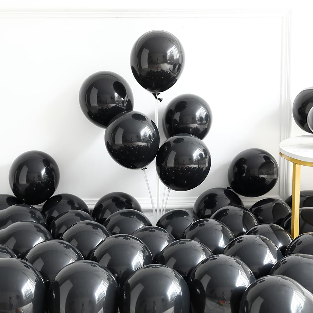 Black White Gold and Silver Balloons Arch Kit, 148PCS Graduation Balloon Arch Garland Kit With Black and Gold Star Foil Balloons for Anniversary Birthday Graduations New Year Party Decorations