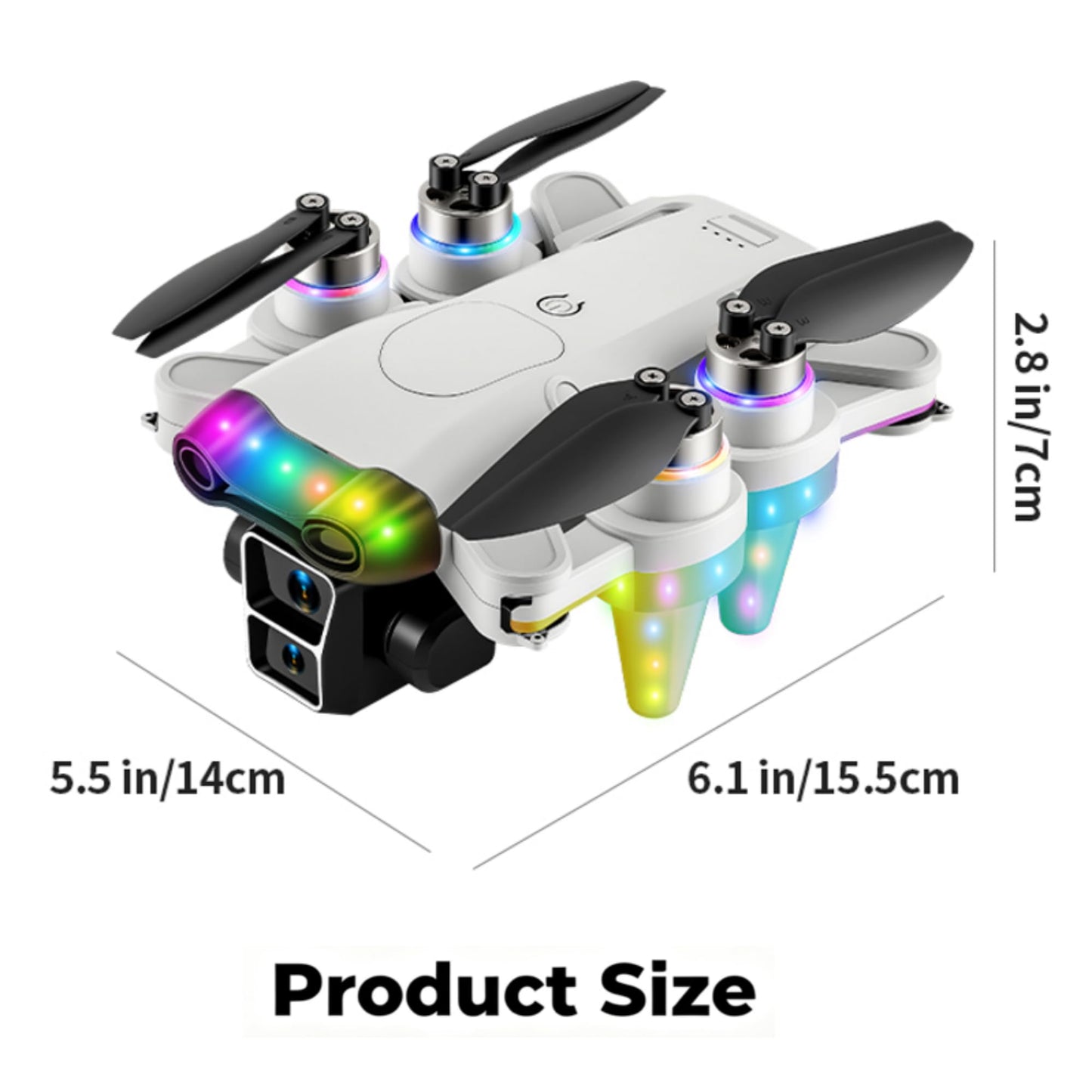 Drones for Kids 8-12 – Drone with camera for kids & Beginners,Kids drone with Fancy LED Lights, 4.3" Built-In FPV Screen, Three Batteries, Perfect Holiday & Birthday Gift, Indoor & Outdoor Quadcopter Toy