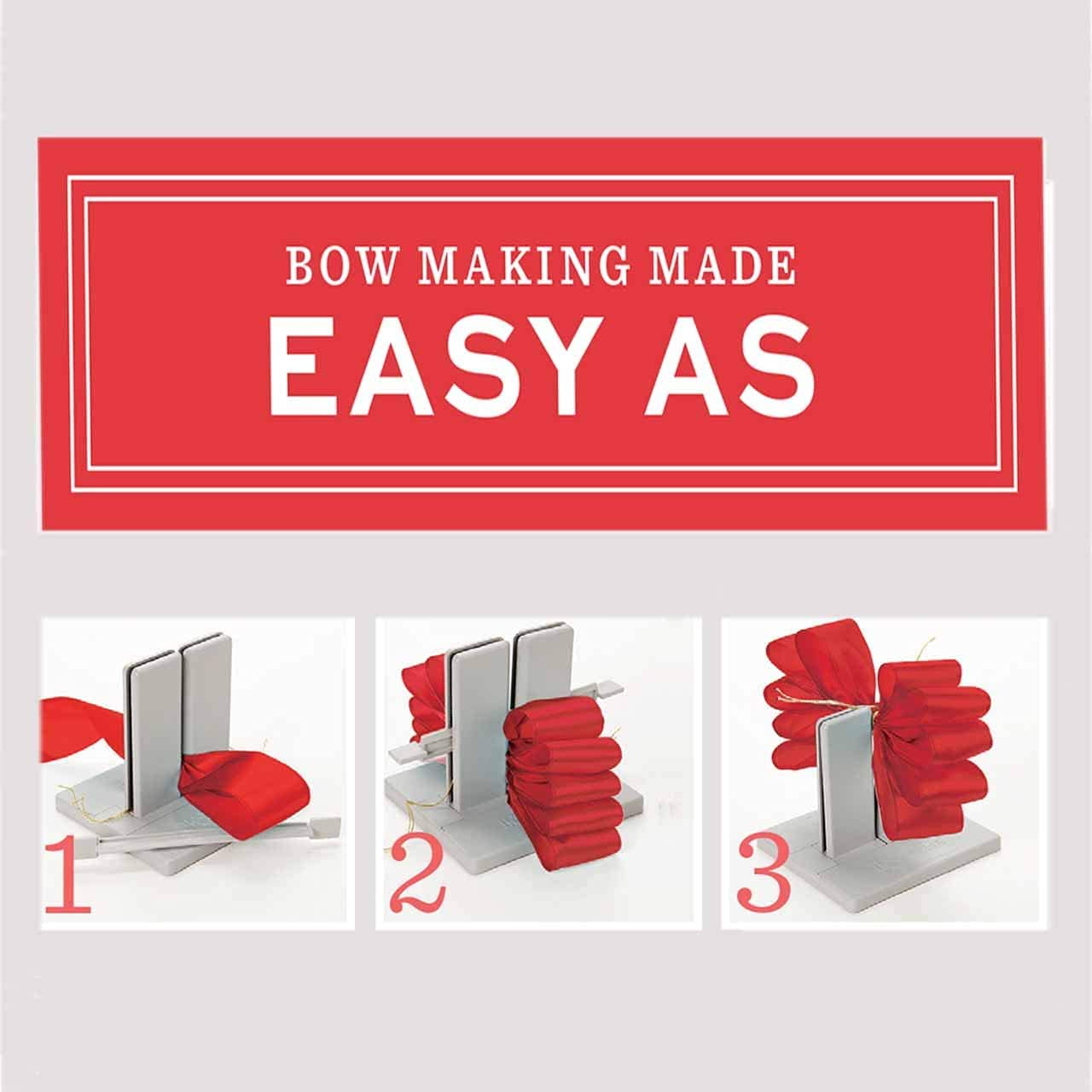 Bowdabra Bow Maker with Large Bowdabra, Mini Bowdabra, 100yd Gold Bow Wire for Ribbon Gift Bows, Swags, Decorations, Hair Bows, Party Favors, Corsages, Wreath Bows, Christmas Decor