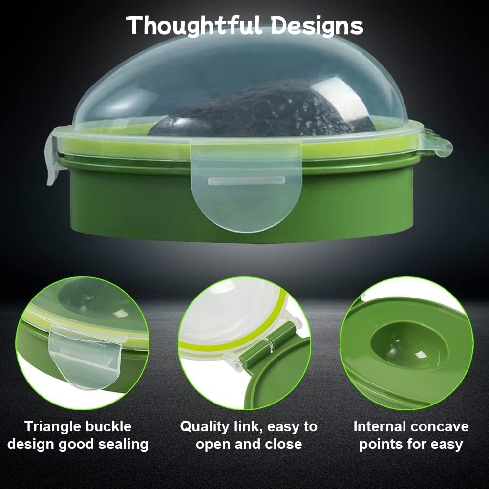 Nicerice Avocado Saver and Keeper - Portable, Reusable Fresh Storage for Fridge - Crisper to Keep Your Avocados Fresh for Days (3)