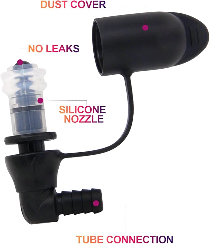 Hydration Bags Bite Valve Mouthpiece Replacement for Cross Country Bladder Bag Detachable Universal Manual Switch for Any Hydration Pack System