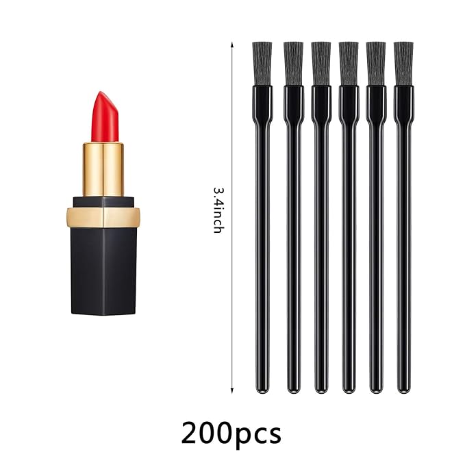 200 Pcs Lip Makeup Brushes Nail Polish Brushes Lip Gloss Applicators Lipstick Wands Makeup Cosmetic Brush Tools for Women