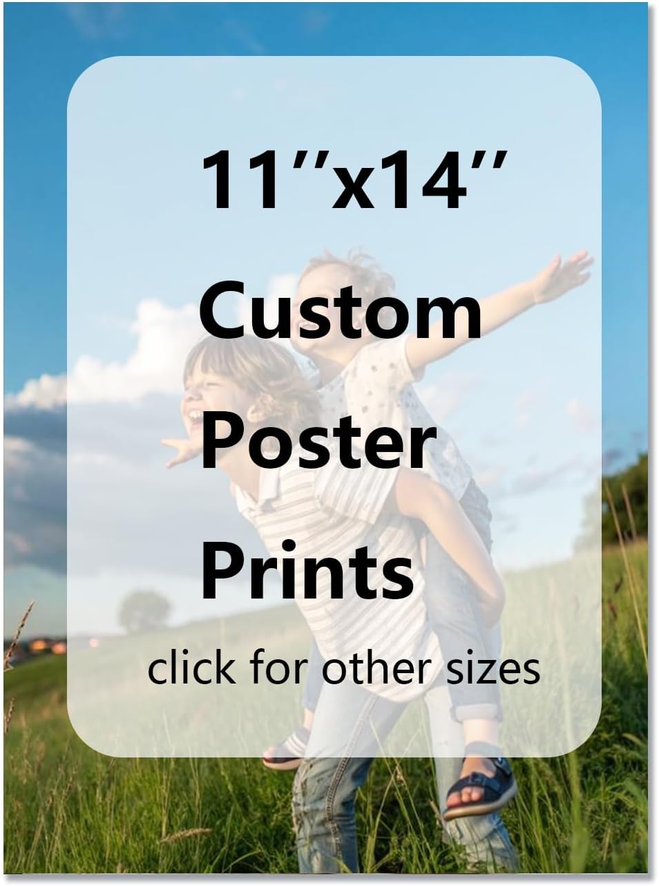GZZFXXD Personalized Custom11''x14'' Canvas Prints with Your Photo/your Image Large Wallart Wall Decor for Bedroom Dining room Living room Children's room(Unframed)