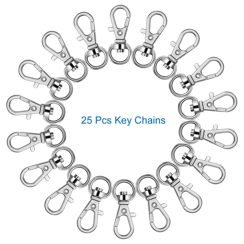 Selizo 100Pcs Key Chain Rings Bulk with Tassel for Tassel Keychain