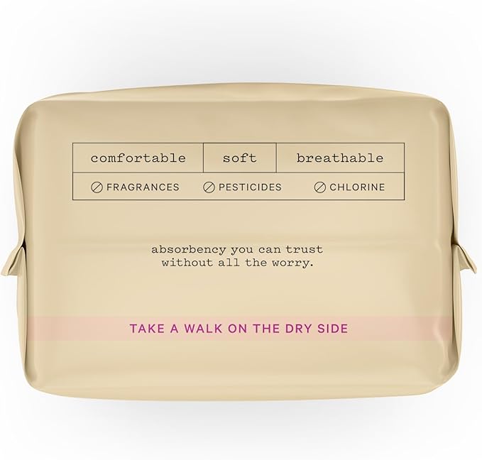 The Honey Pot Company - Incontinence Pads for Women - 64ct - Daytime Non-Herbal - Bladder Leak Control - Organic Cotton Cover & Ultra-Absorbent Pulp Core - FSA & HSA Eligible