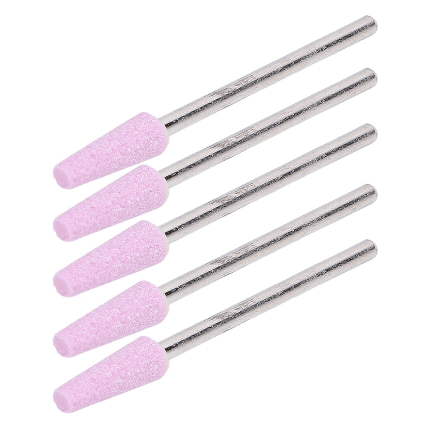 100 Pcs Quartz Nail Drill Bits Professional Cuticle Remover Tool with Container for Manicure Pedicure